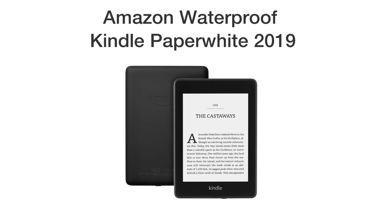 Amazon Waterproof Kindle Paperwhite 2019 YouTube