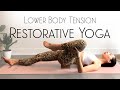 Restorative Yoga for Lower Back and Hip Tension ( BEST Yoga Block Poses )