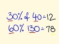 How to Calculate Percentages: 5 Easy Methods - YouTube
