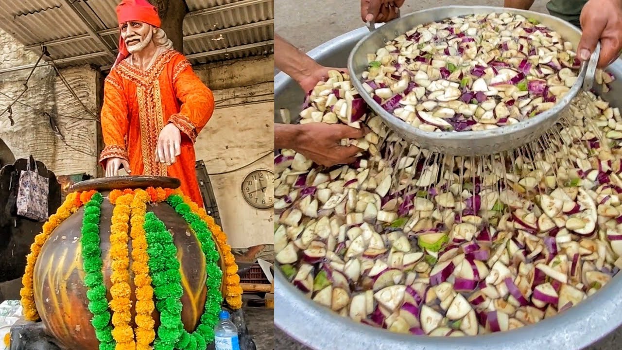 Special Sai Baba Langar of Surat❤️❤️ साईं बाबा का प्रसाद🙏🏻🙏🏻 Indian Street Food | Surat