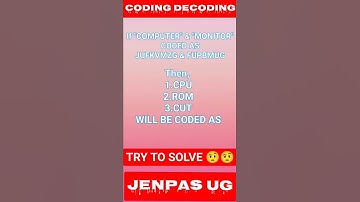 ONE OF THE BEST CODING DECODING FOR UPCOMING JENPAS UG EXAM || 2022
