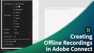 Creating Offline Recordings with Adobe Connect 11.3
