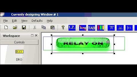 LED Button for Mach3 Screens