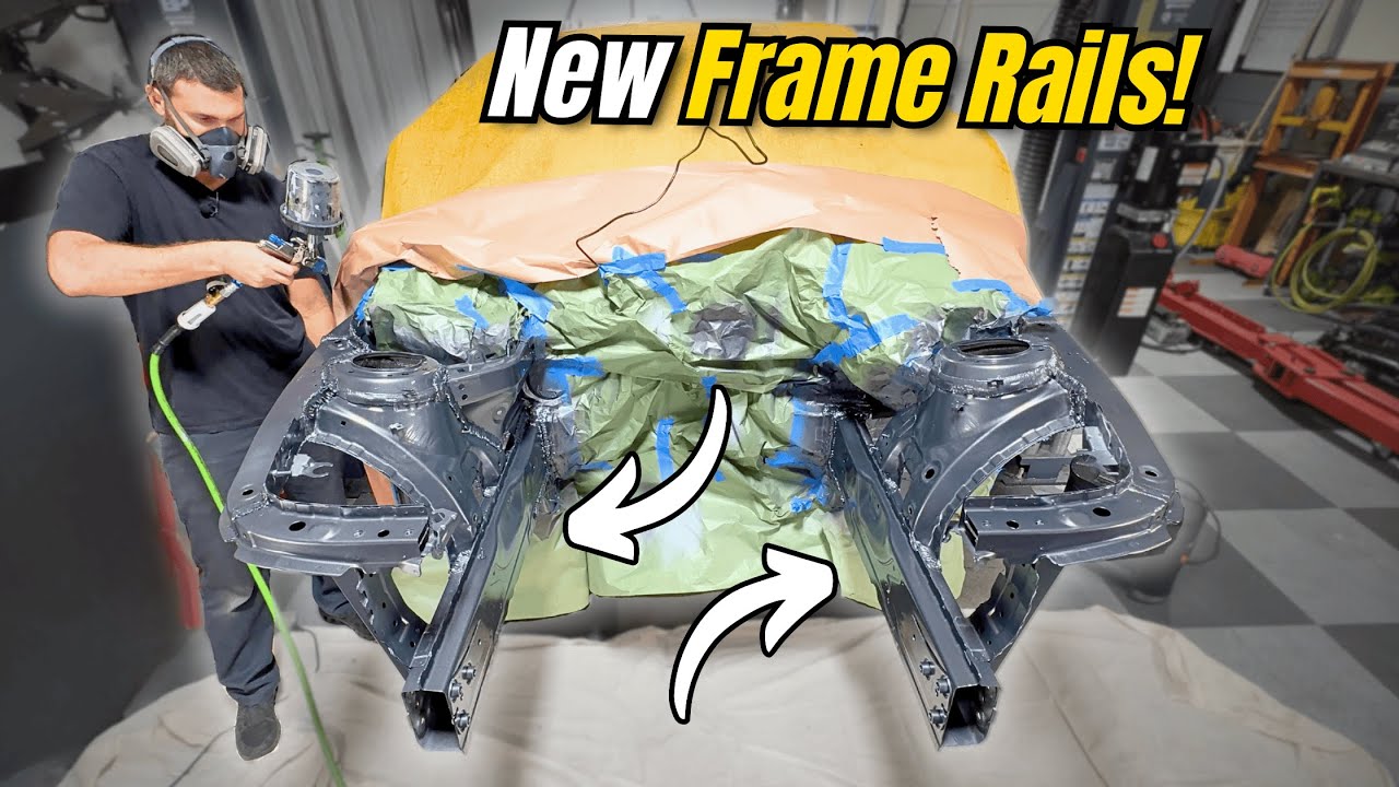 Поврежденная рама F30 получила новую переднюю часть!