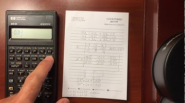 HP 20S Built In Program 5 - Quadratic Roots