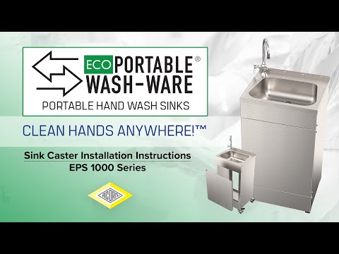 Eco Portable Sink Caster Installation Instructions - EPS 1000 Series by Acorn Engineering