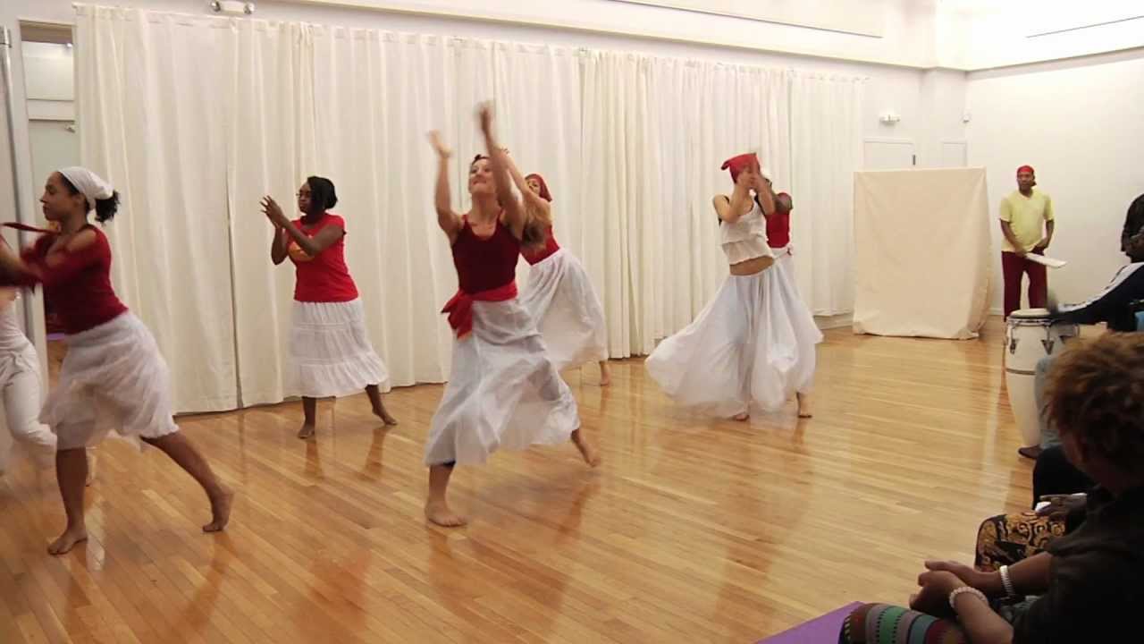 Julio Jean and Afro-Haitian students perform 