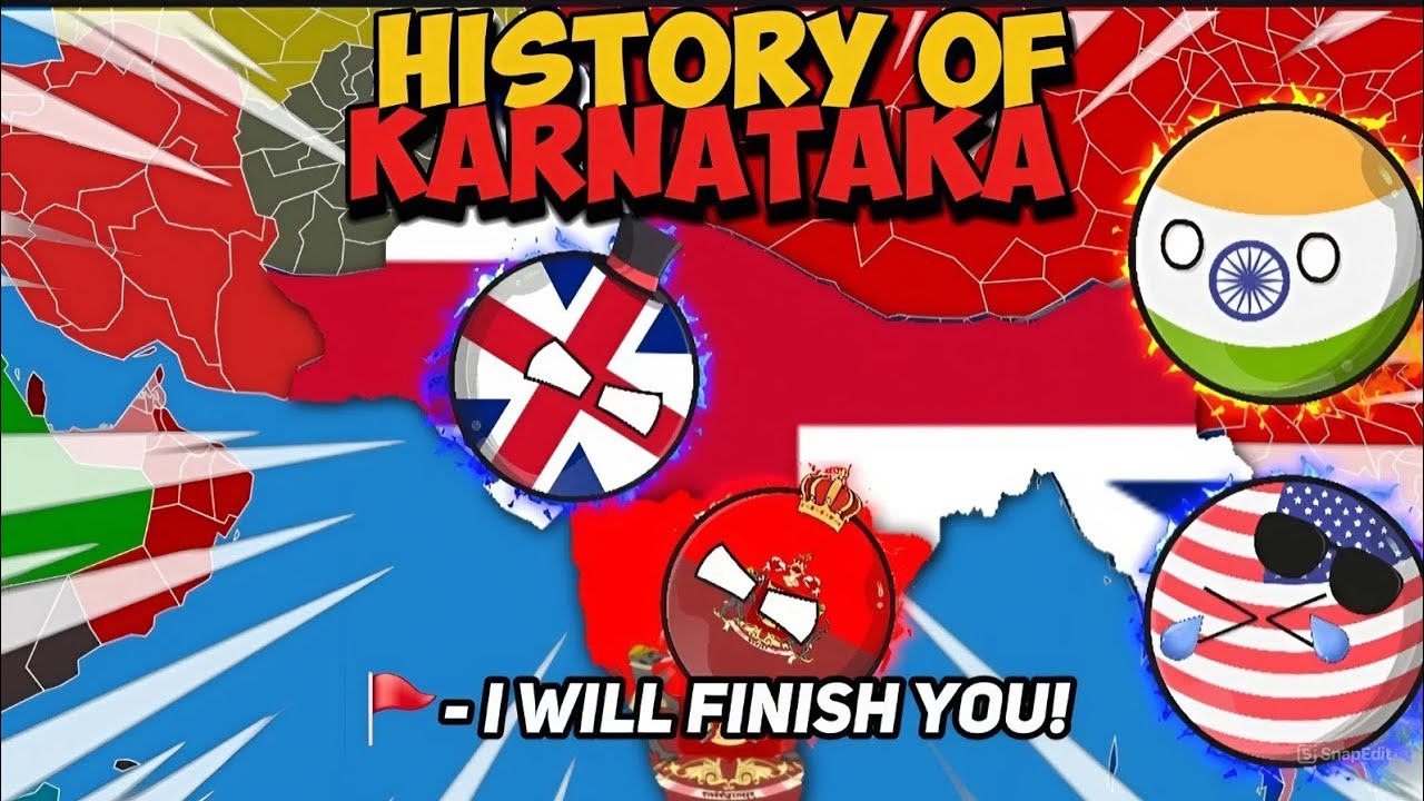[HISTORY OF KARNATAKA] 🥵🔥 || [A PRINCELY STATE?] 😱 || #countryballs #geography 