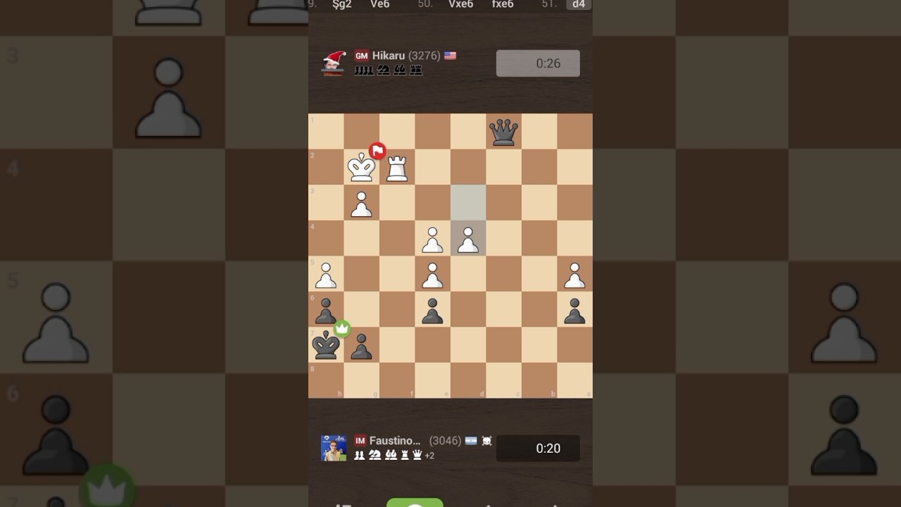 GM Hikaru Nakamura vs IM Faustino Oro! 0-1♟️ 