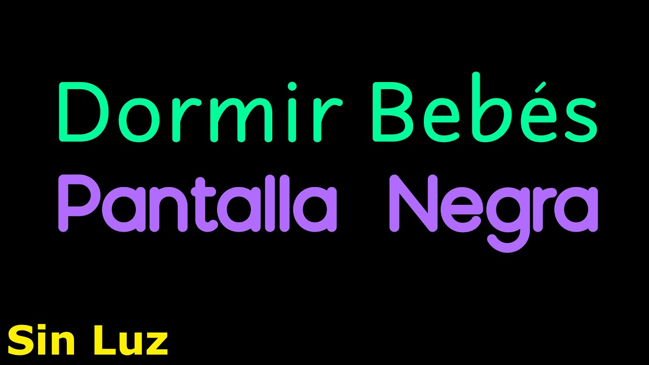 Música para Dormir Bebés Profundamente 🌙  Pantalla Oscura  😴 Pantalla Negra para Dormir #2