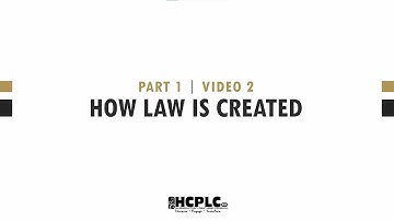 Introduction to Legal Research - Part 1 | Video 2- How Law is Created