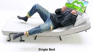 How to Use a 3-in-1 Convertible Sofa Bed | 6-Angle Adjustable Backrest
