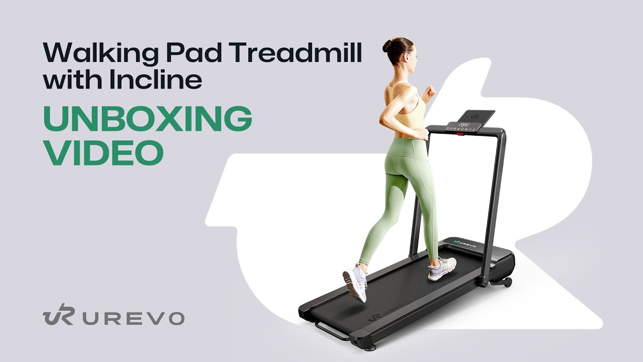 UREVO Strol 2S Pro Walking Pad Treadmill with Incline UNBOXING VIDEO