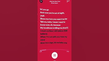 Thumbnail of …Baby one more time||Britney Spears||Sped up audios Pt.7