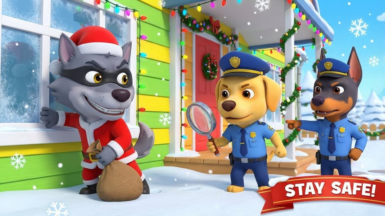 Santa Claus is Early! 🎅 Fake Santa Stranger Danger | Sheriff Labrador Police Cartoon