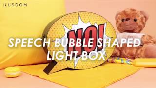 Speech Bubble Shaped Light Box - Design Your Own