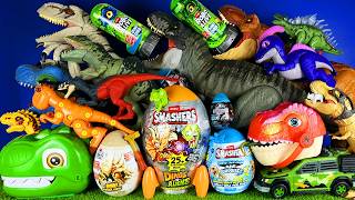 Jurassic World Unboxing Review Asmr Dinosaur T-rex D-rex Carnotaurus Indominus Rex Smashers Eggs