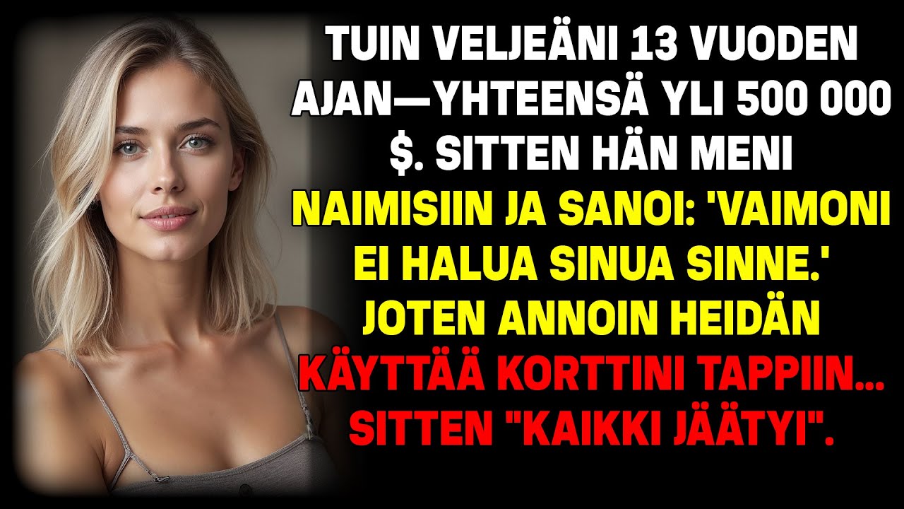 Veljen häät ilman kutsua: 'Vaimoni ei halua sinua sinne' – Joten minä…