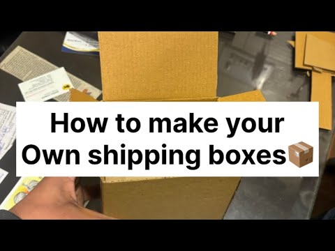 Making Shipping. Simple How to make your own shipping boxes - YouTube