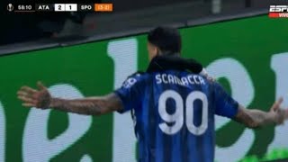 Gianluca Scamacca Goaal, Atalanta Vs Sporting (2/1) all Goals And results