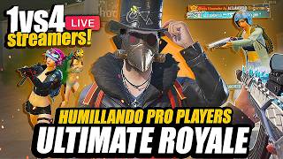 Humillé a 2 SQUADS de STREAMERS en un FINAL de PARTIDA 1vs7 en ULTIMATE ROYALE🔥