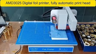 Amydor AMD3025 digital gold foil printer machine for foil printing on diary, thesis cover, cardboard