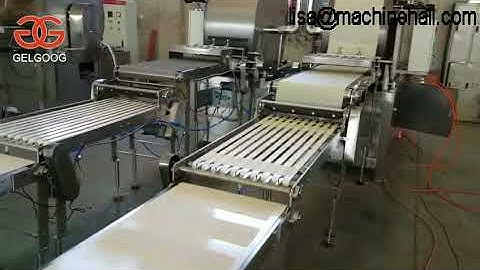 Square Spring Roll Pastry Sheet Making Machine|Automatic Spring Roll Machine