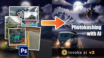 Concept Art using Photobashing and Invoke AI (Stable Diffusion)