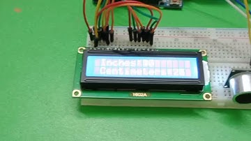 Arduino project with Ultrasonic Sensor and Liquid Crystal Display
