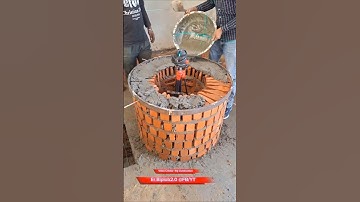 how to round brick wall techniques!!  Good tools and idea work #shorts