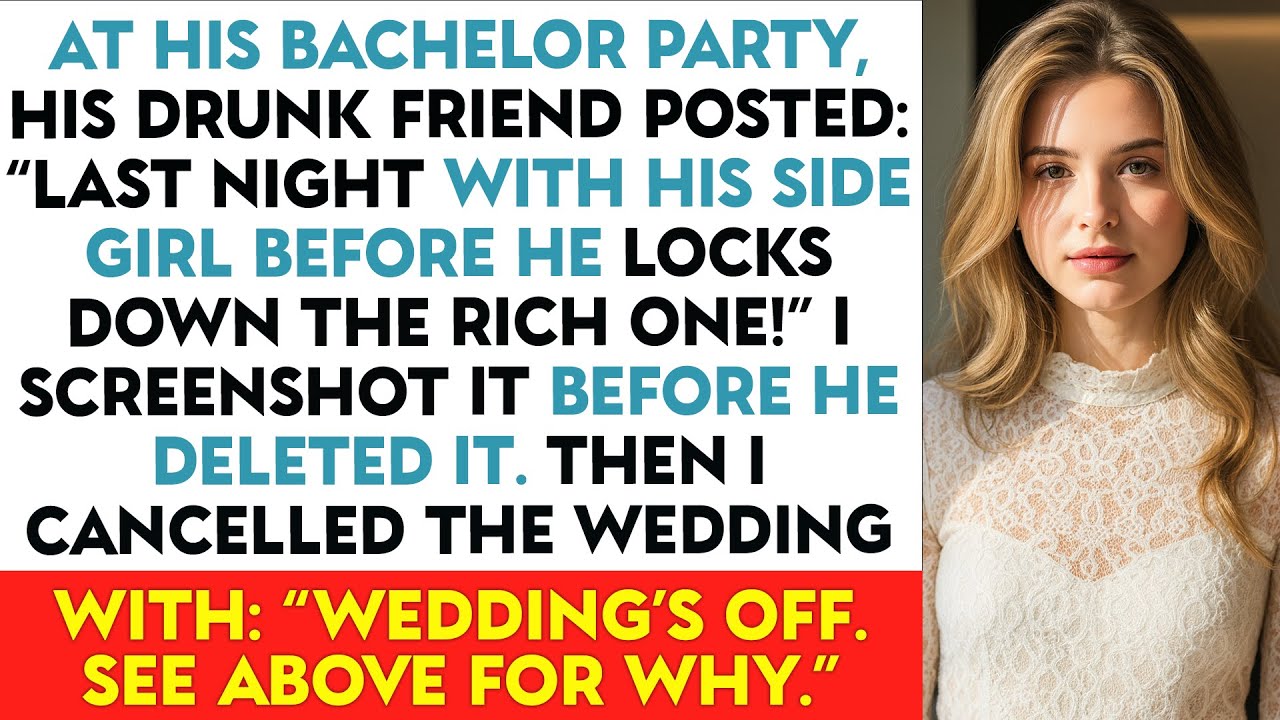 At His Bachelor Party, His Drunk Friend Posted: “Last Night With His Side Girl Before He...
