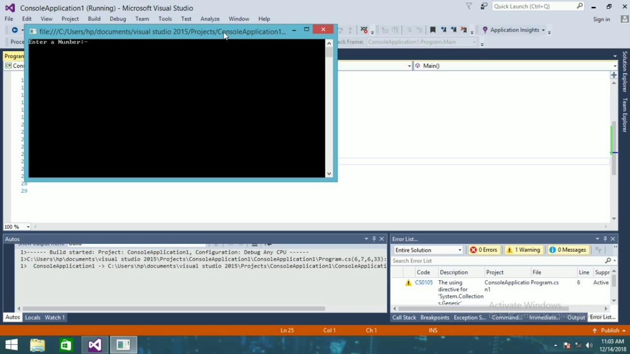 C Program to find Factorial of a number and Pogram to find Factorial