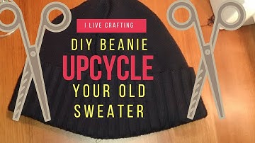 DIY upcycling sweater - Turn your old sweater into winter hat