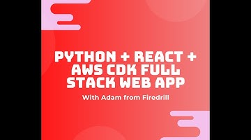Live Coding - Python, React, and the AWS CDK
