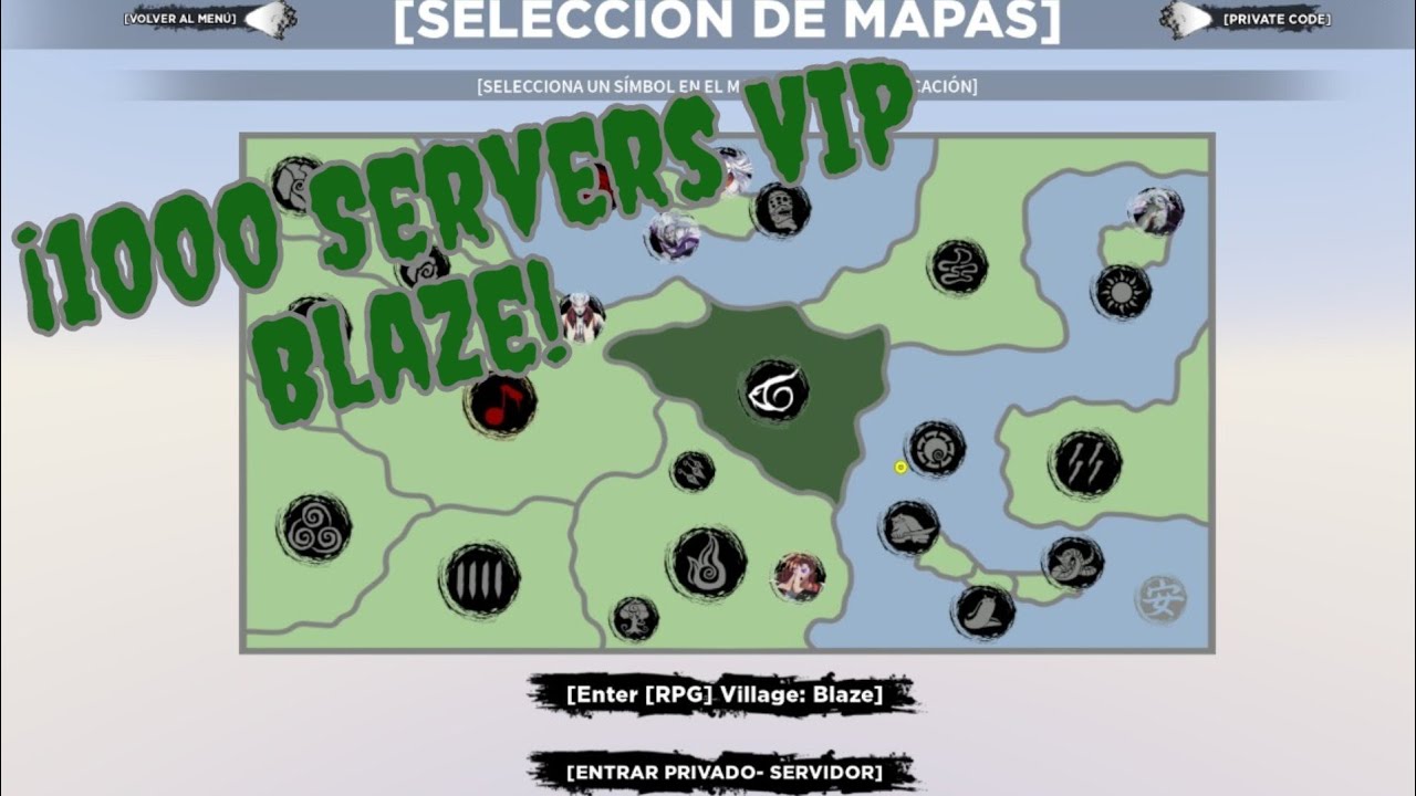 1000 Servidores VIP Blaze!, Private Server Codes