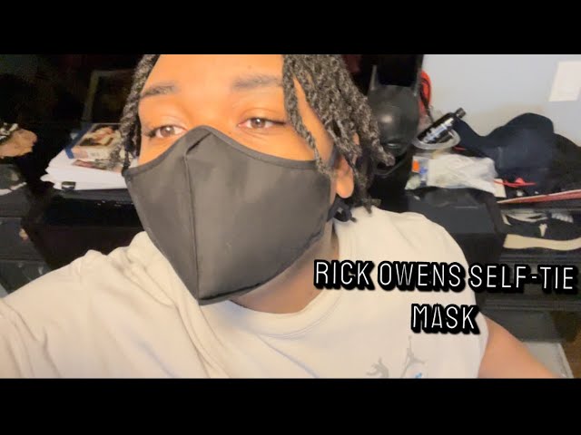 新品 RICK OWENS COTTON MASK BLACK コットンマスク RICK OWENS