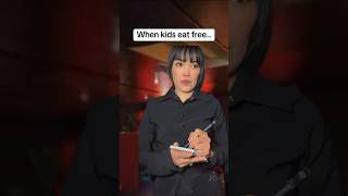 When kids eat free be like lol #comedy #funnvvideos #restaurant#kids #relatable #eatfree #facts#fyp