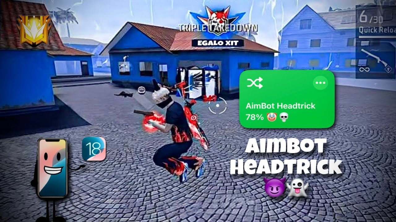 سكريبت فري فاير هيدتريك 88% مجاني لكم 2025/2026 و صالح لجميع اجهزة الايفون ios 15/16/17/18 💙💀