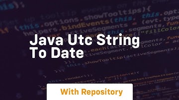 java utc string to date