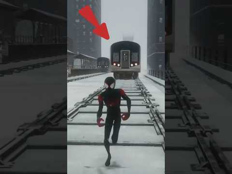 ايش يصير لو حاولة توقف القطار في لعبة سبايدر مان