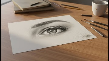 How to draw eyes for beginners step by step, Charcoal #howtodraw