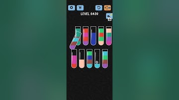 Water Color Sort Level 5439 Gameplay Solution WalkThrough