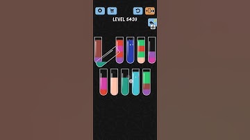 Water Color Sort Level 5439 Gameplay Solution WalkThrough