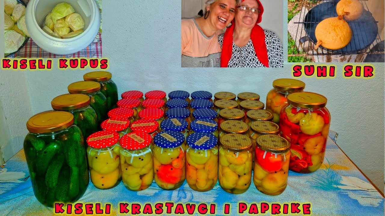 ✨️SUŠENJE SIRA, KISELI KUPUS,PAPRIKE I KRASTAVCI KOD MOJE MAME✨️