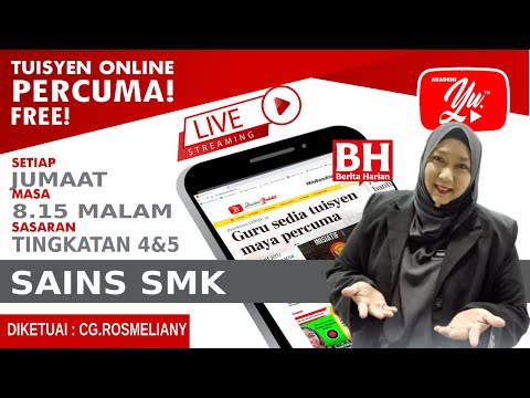 🔴[LIVE] SAINS T4 ,SIRI ULANGKAJI KOORDINASI BADAN OLEH CIKGU ROSMELIANY #31 #TUISYENPERCUMA