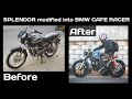 SPLENDOR modified into BMW CAFE RACER | BMW R80 REPLICA | NIKHIL CUSTOM MOTORCYCLES