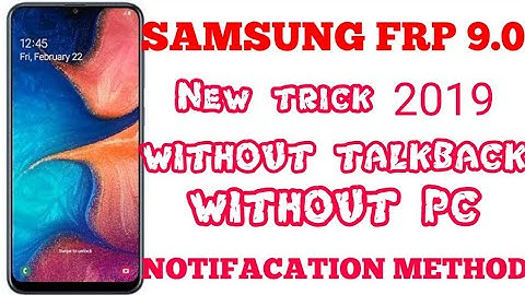 SAMSUNG GALaxy |A10 u2| A20 u2,u3 | A30 U2,u3| A50 u2,u3| FRP |Google lock Baypass 9.0 Without pc