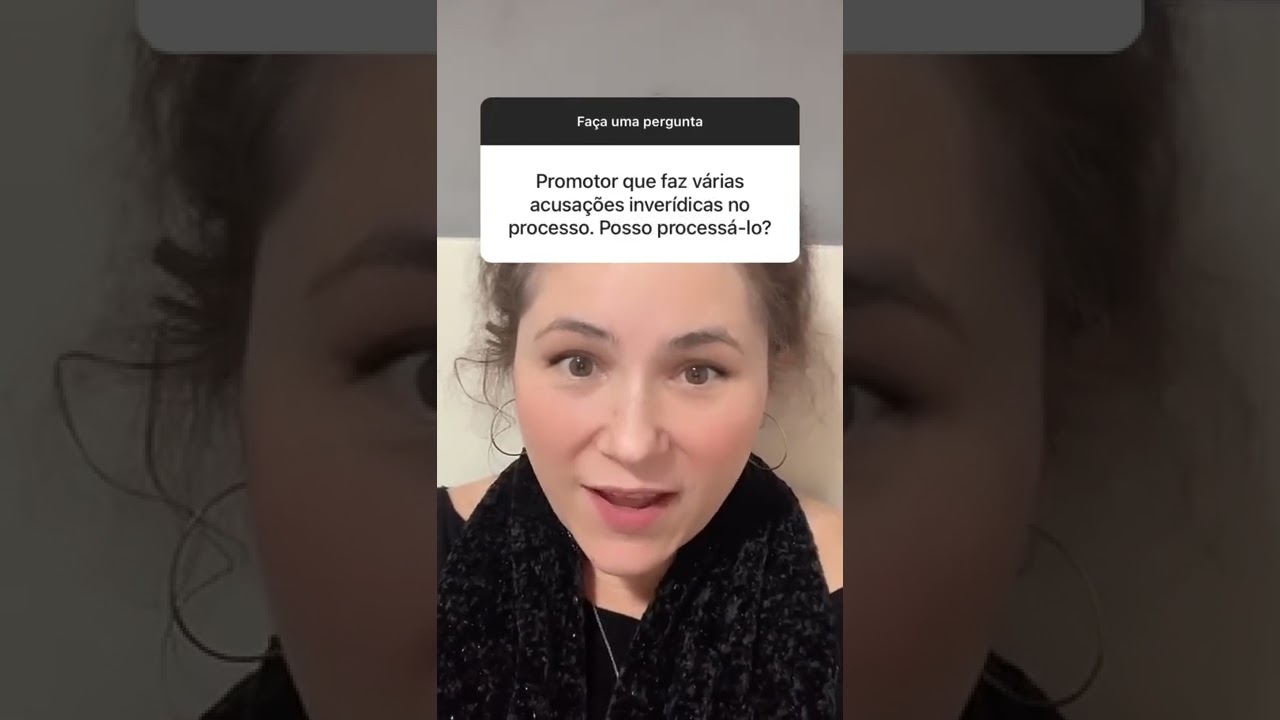 Se promotor acusou de algo que não aconteceu, pode responder por isso? 