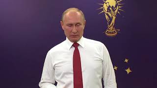 После финального матча ЧМ Владимир Путин ответил на вопросы журналистов