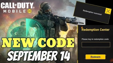 *SEPTEMBER 14* New Call Of Duty Mobile Garena Redeem Code 2021 I COD MOBILE Code September